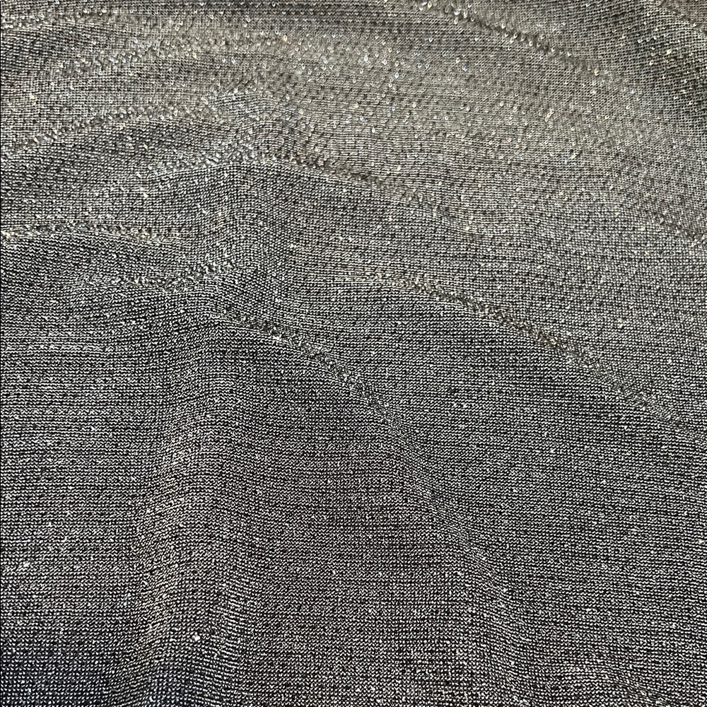 Banana Republic Long Sleeve Shimmery Metallic Gray Knit Top - size M - Picture 7 of 7